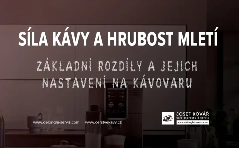 síla kávy a hrubost mletí